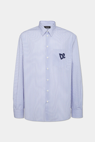 Summer Lovers Oversized Pinstripe Shirt