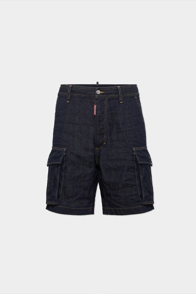 Summer Lovers Dark Wash Cargo Shorts
