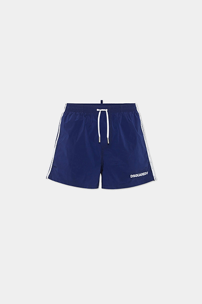 Dsquared2 Boxeur Side Stripe Midi Swim Boxer