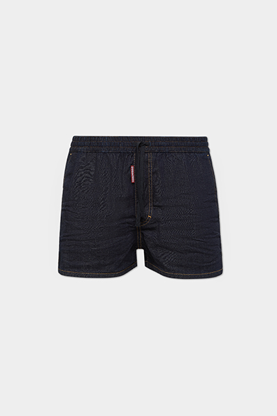 Summer Lovers Dark Wash Denim Beach Shorts