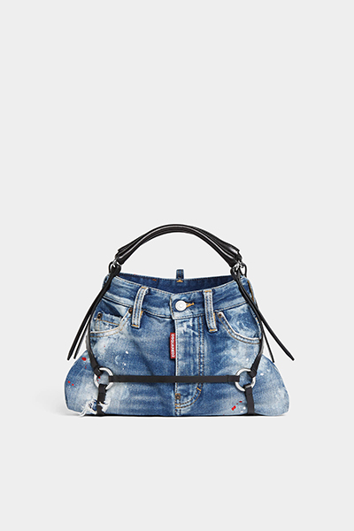 Bondage Denim Shoulder Bag